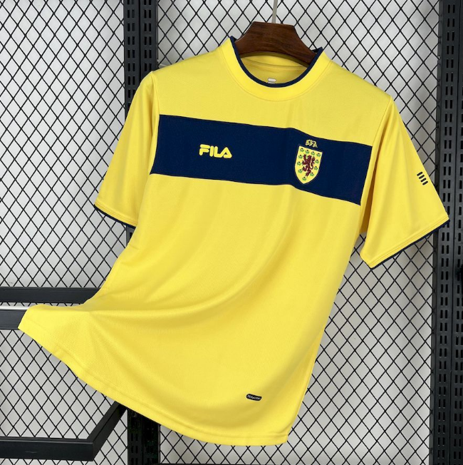 2002 Scotland Retro Away Soccer Jersey Shirt